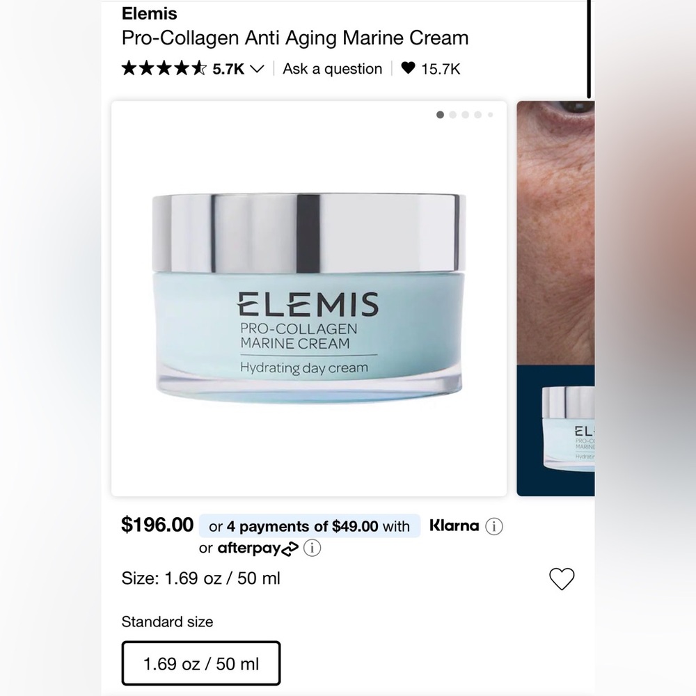 ELEMIS Pro-Collagen Anti Aging Marine Cream 50ml